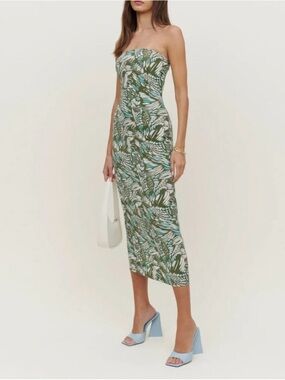 tracy linen dress reformation Reformation | Dresses | Reformation Tracy Linen Strapless Dress